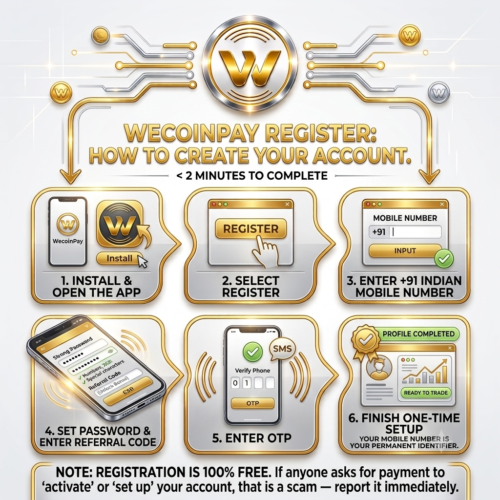 WecoinPay registration process – step by step account creation guide